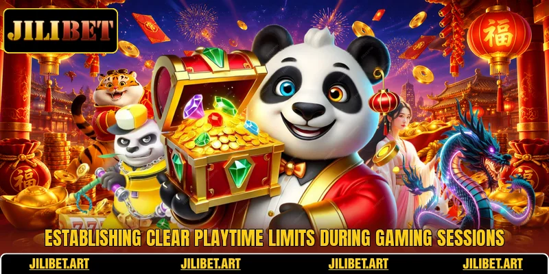 Establishing clear playtime limits during gaming sessions