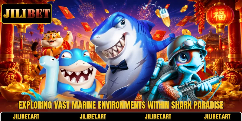 Exploring vast marine environments within shark paradise