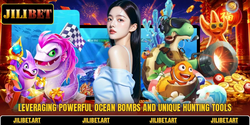 Leveraging powerful ocean bombs and unique hunting tools