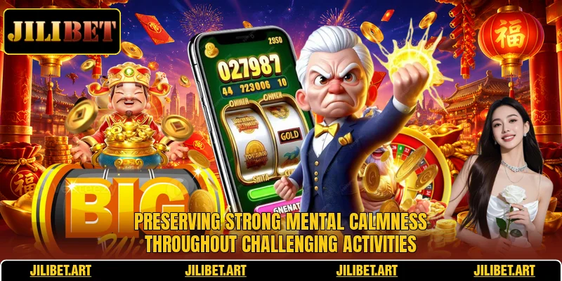 Preserving strong mental calmness throughout challenging activities