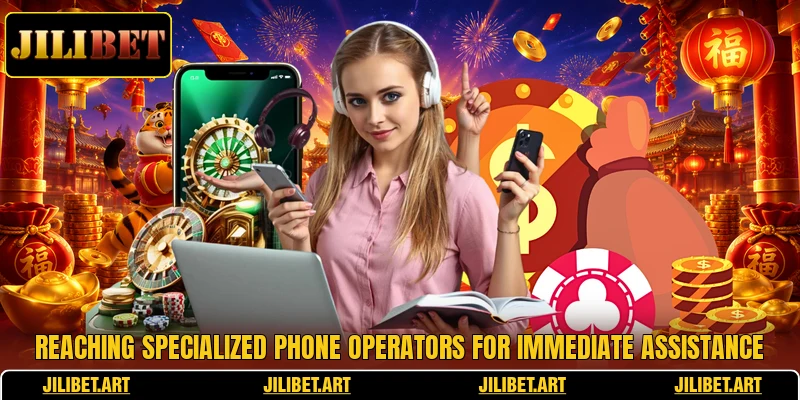 Reaching specialized phone operators for immediate assistance